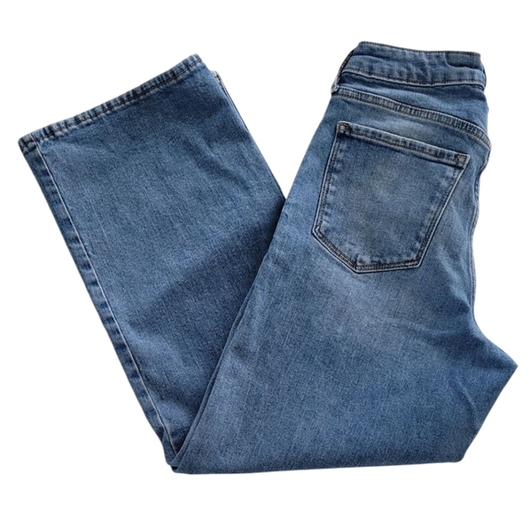 Old Navy Women's Blue Wide Leg Jeans - Picture 2 of 6